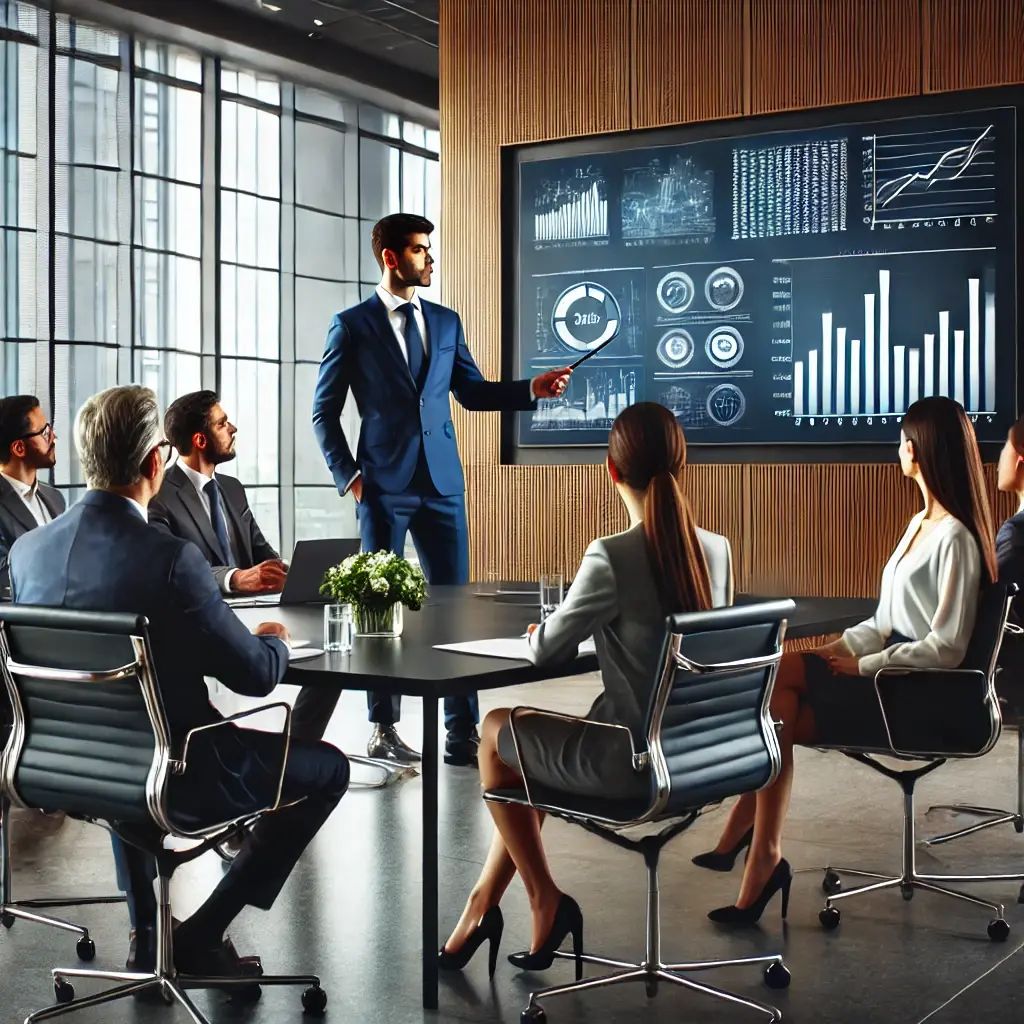 Senior leaders in a strategic advisory session